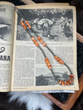 Graduated Orange Spiney Statement Necklace