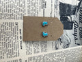 Faux Silver and Turquoise Small Boot Studs