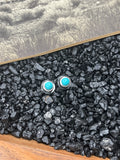 5mm Faux Turquoise Round Studs