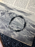 Faux Silver and Black Gemstone Variated Bracelet
