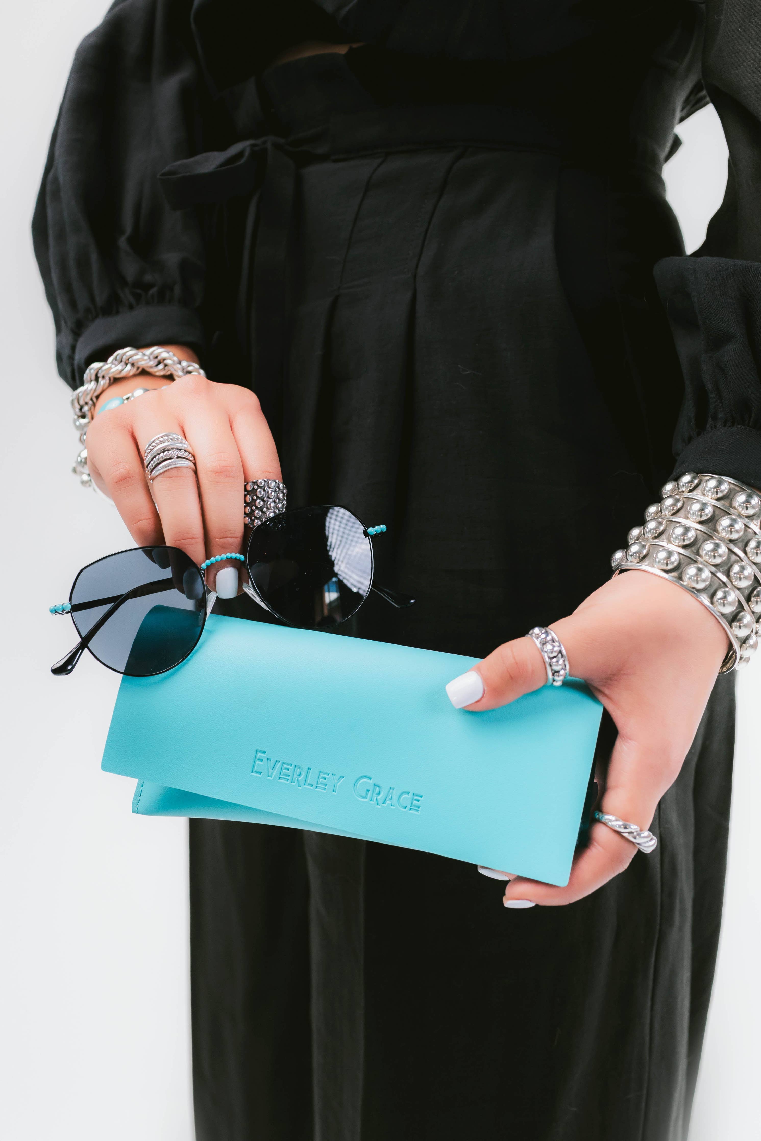 Turquoise Sunnies Round