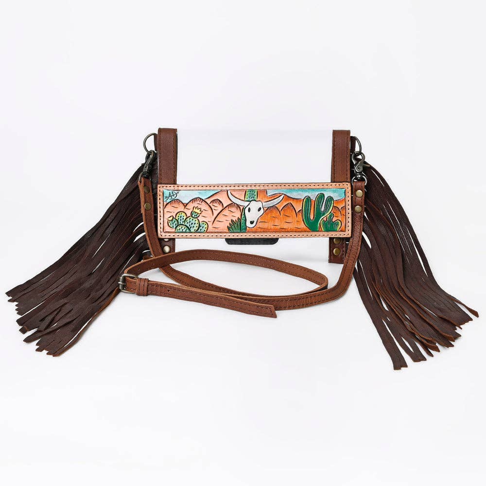 Clear Bag Genuine Western Leather Women Bag