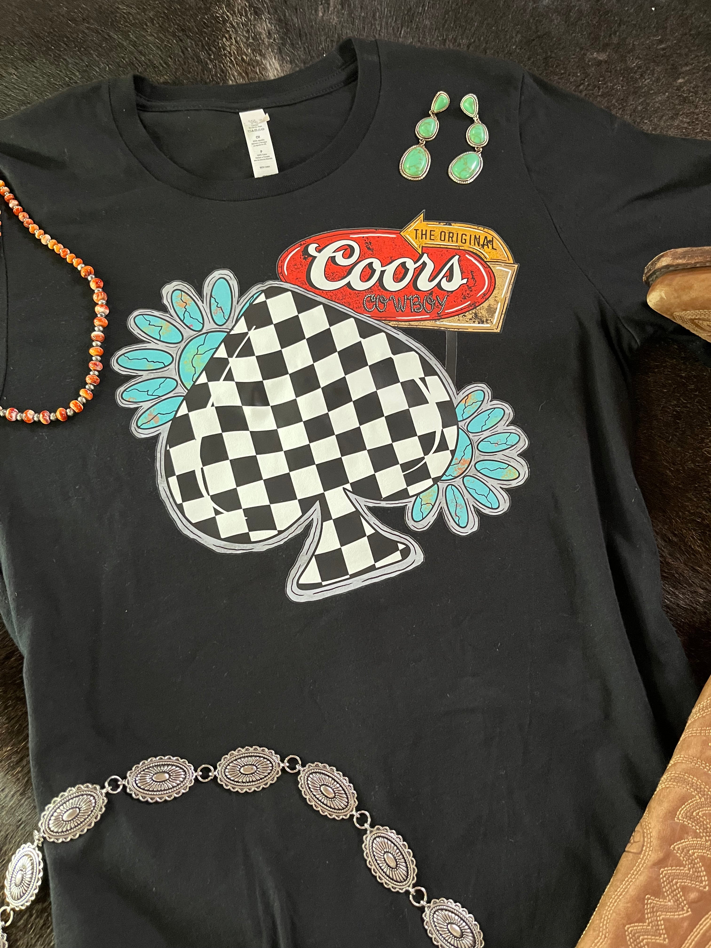 Coors Checkered Spade Tee