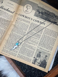 Faux Silver and Turquoise Lighting Bolt Necklace