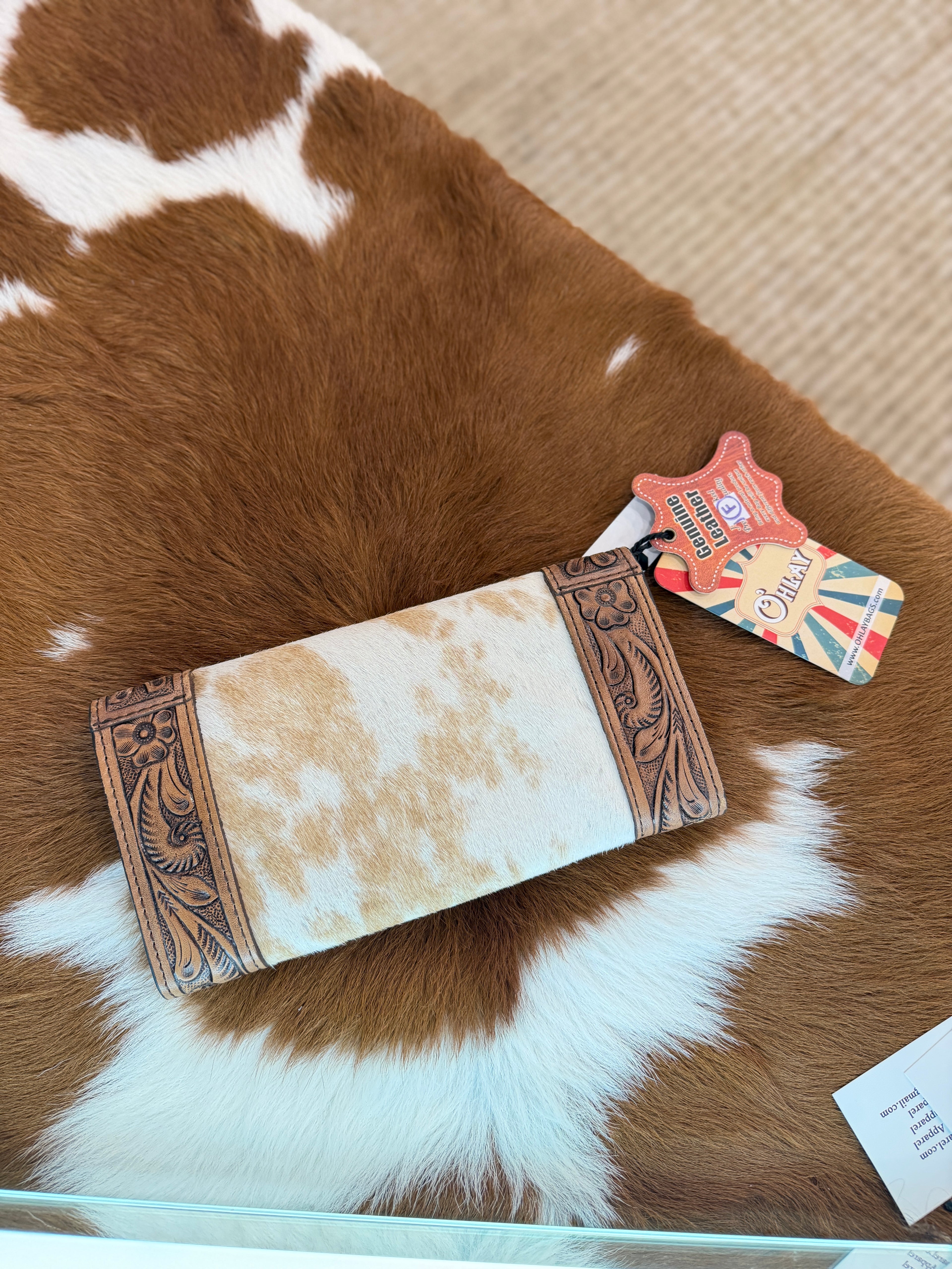 O'hlay Brown & White Wallet