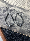 Faux Silver Pearl Variated Drop Dangle Earrings