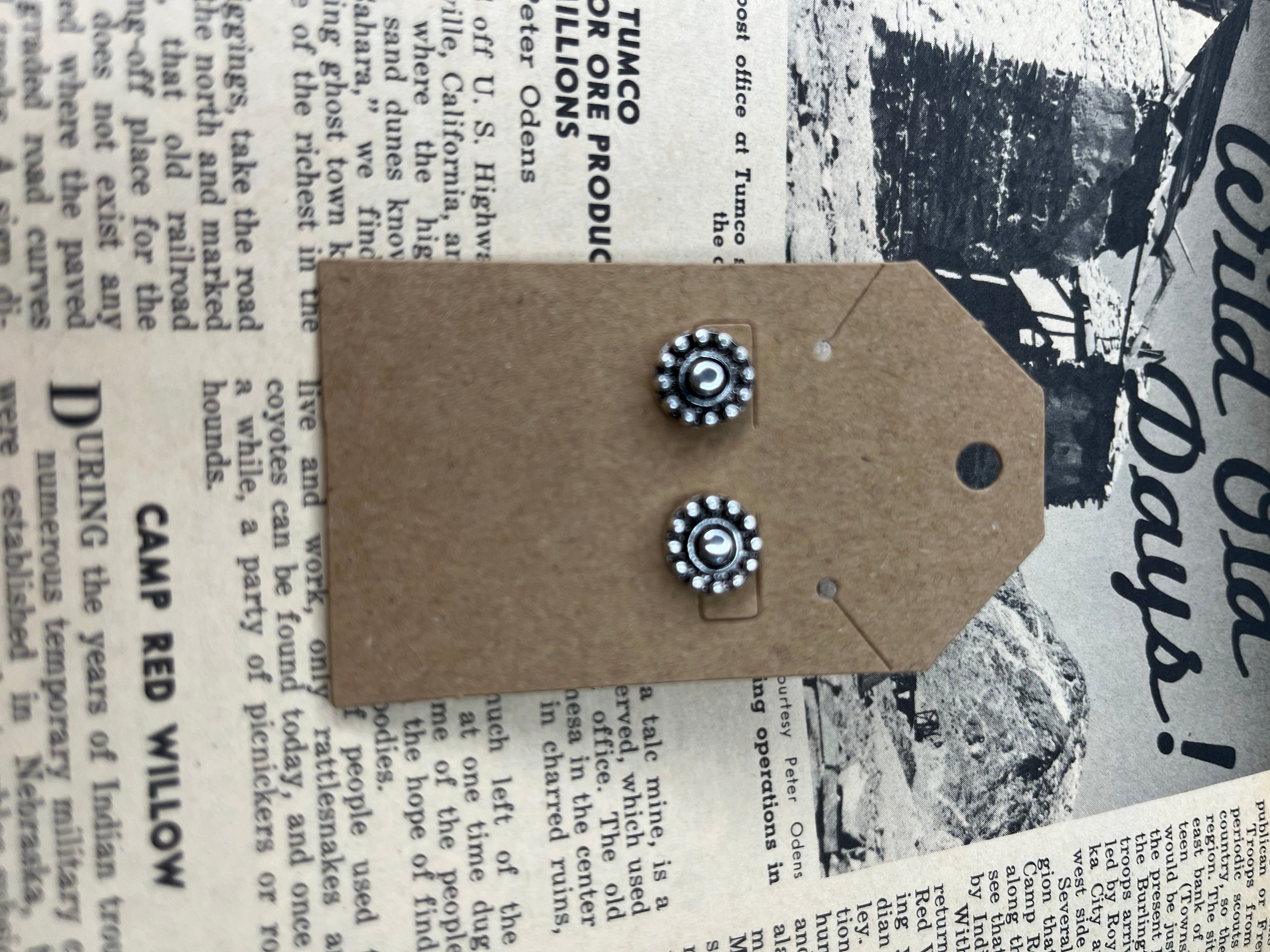 Faux Silver Small Studs