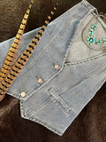 Light Blue Denim Vest