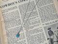 Faux Silver and Turquoise Small Circle Necklace