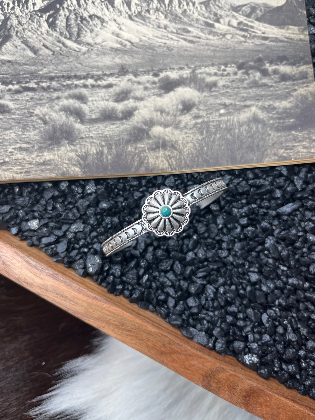 Single Concho Cuff Bracelet