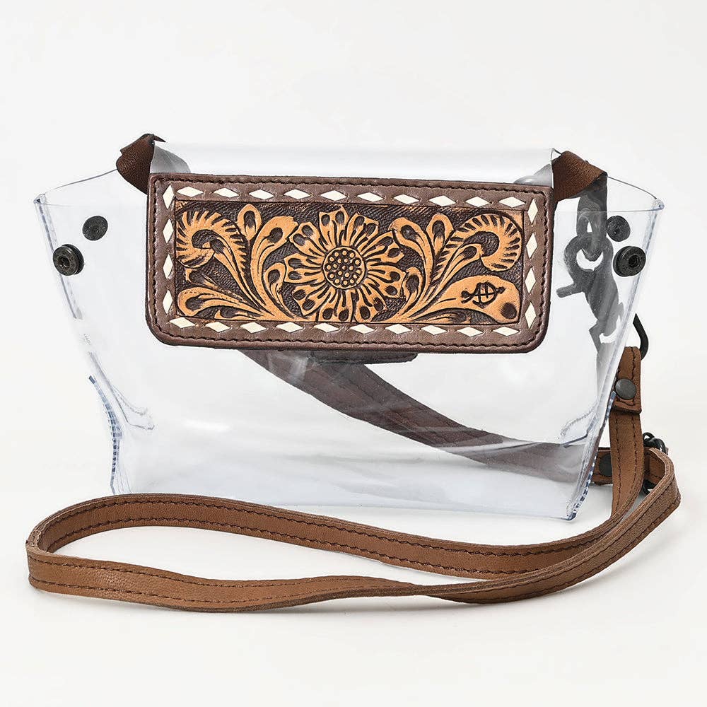 Clear Bag Genuine Western Leather Women Bag Belle