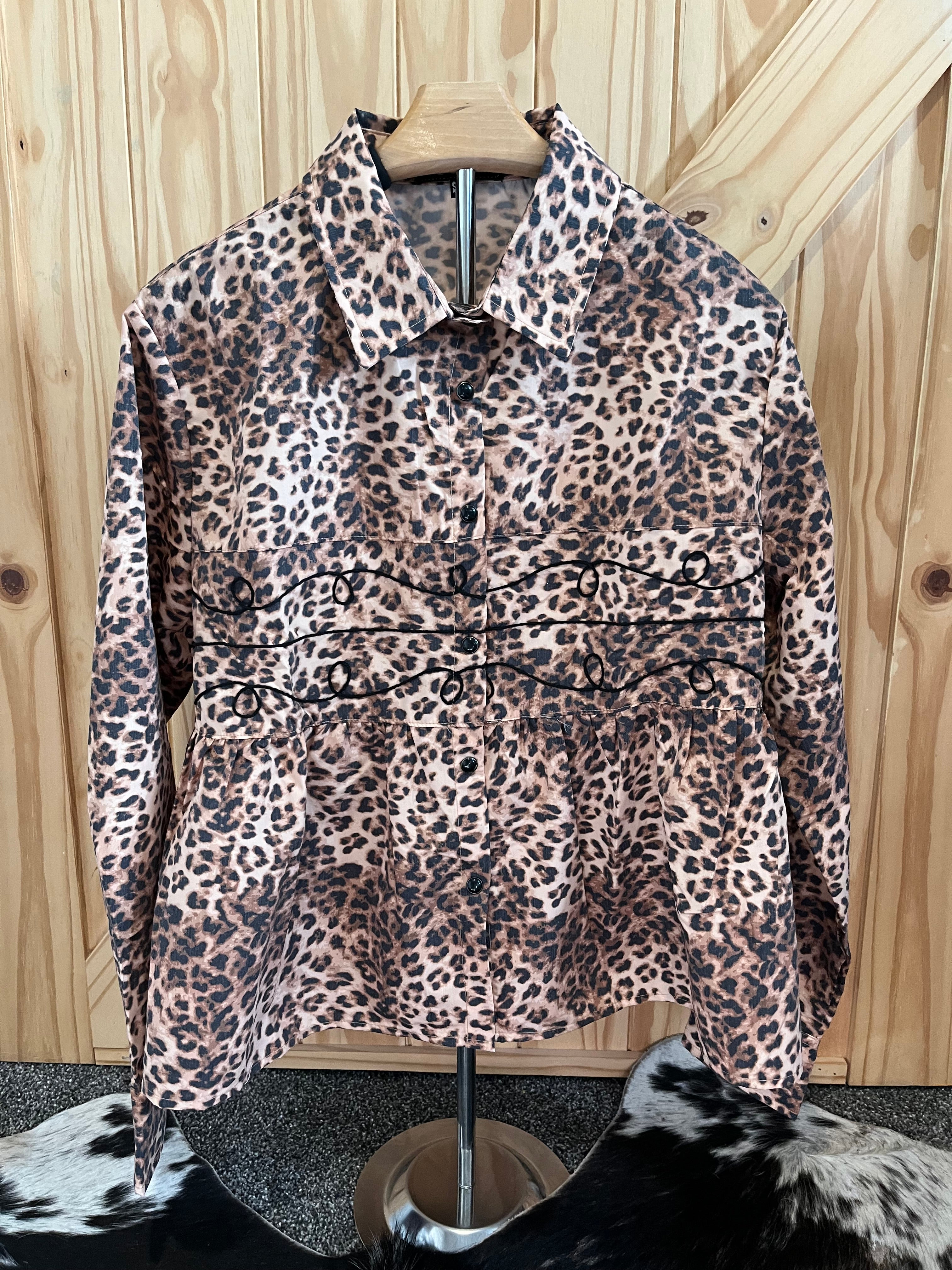 Cheetah Pearl Snap