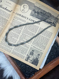 18” Faux Navajo Pearls with Cylinder Beads Necklace