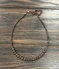Faux Copper 15" Copper Western Bead Necklace