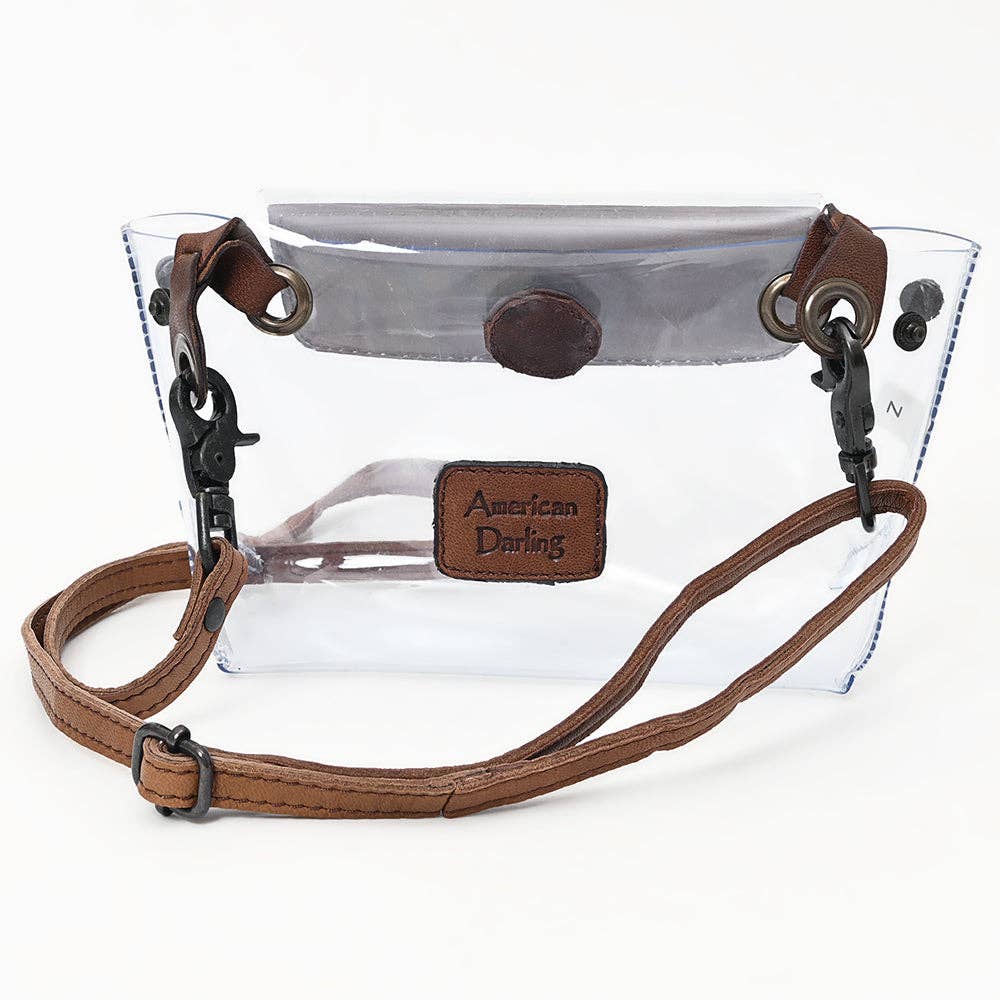 Clear Bag Genuine Western Leather Women Bag Belle