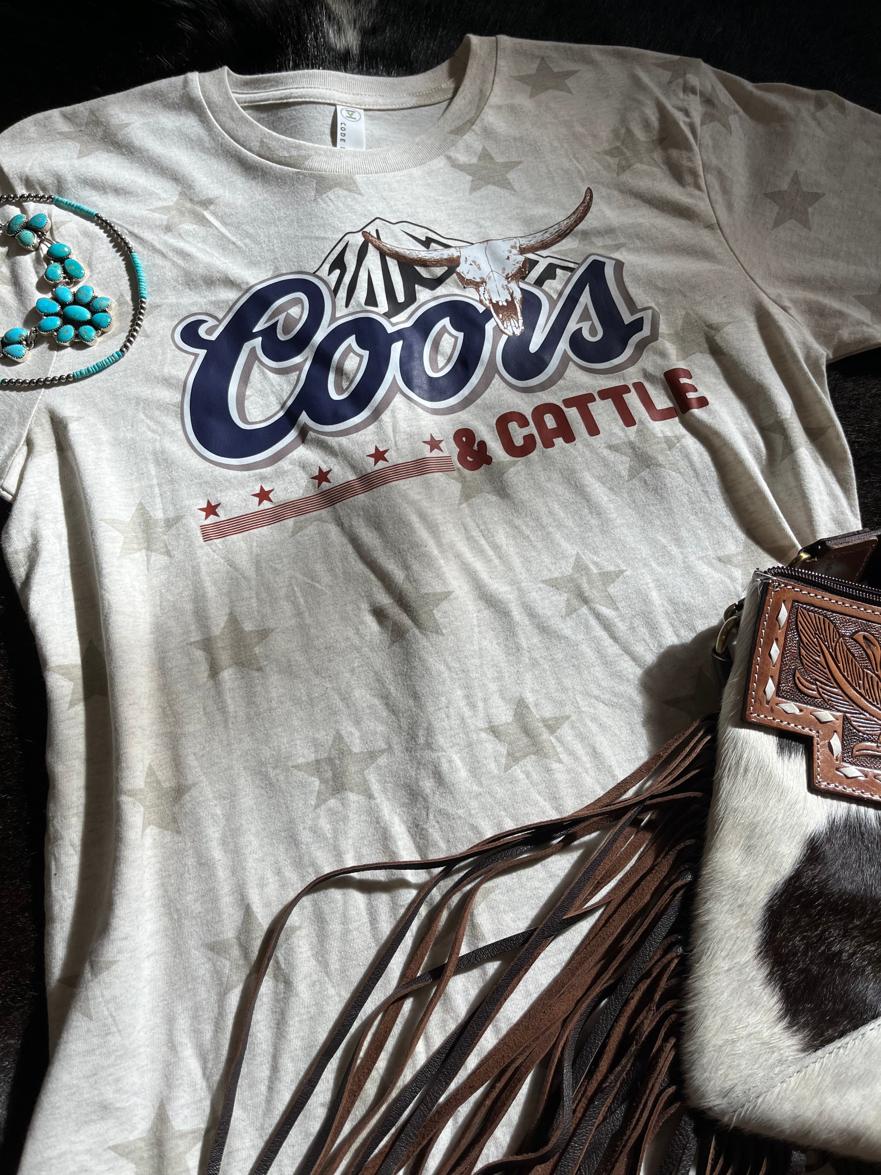 Coors and Cattle Star Tee