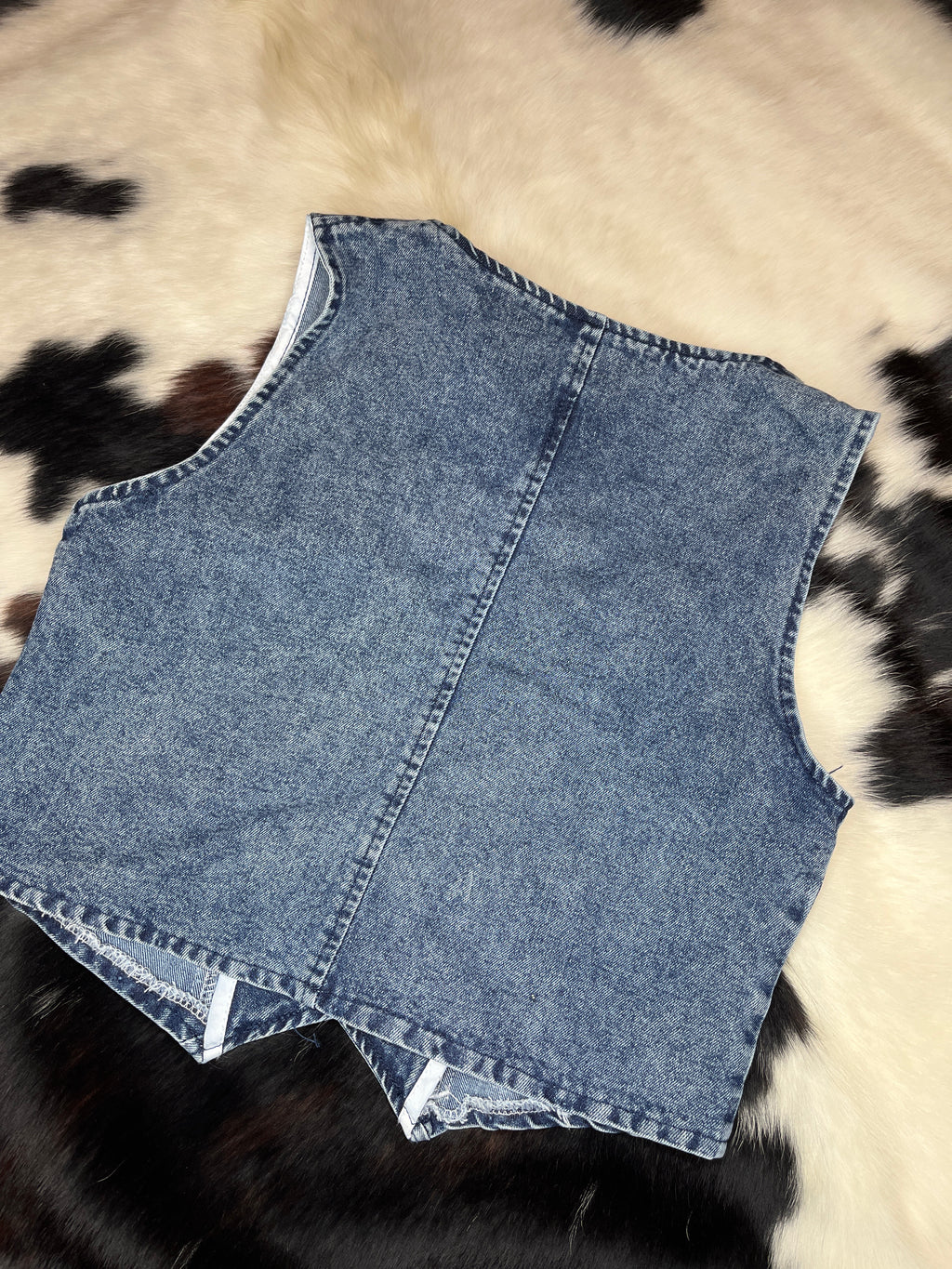 Dark Blue Denim Vest