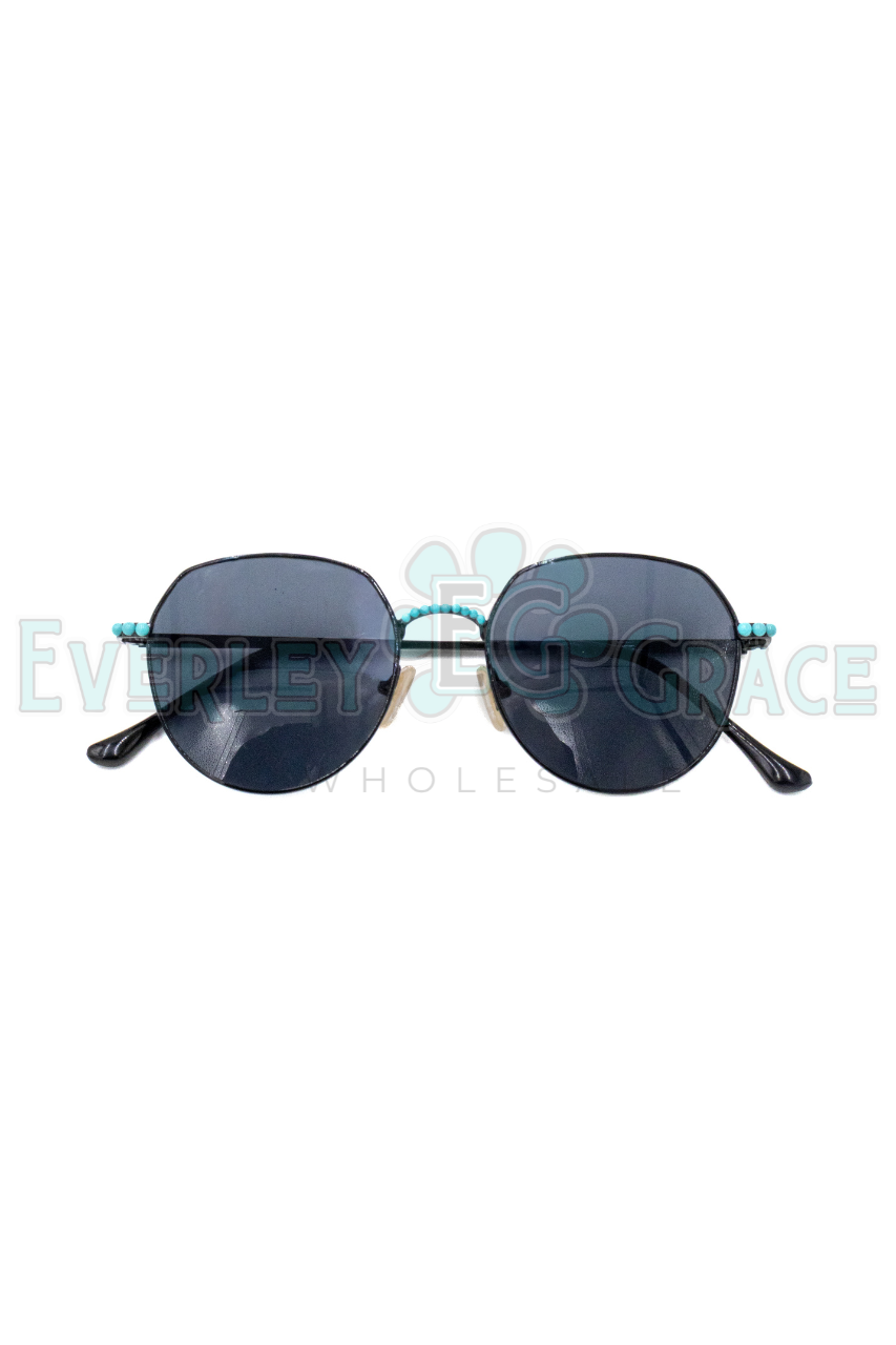Turquoise Sunnies Round