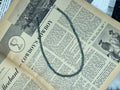 14” 4mm Faux Silver Pearls and Turquoise Necklace