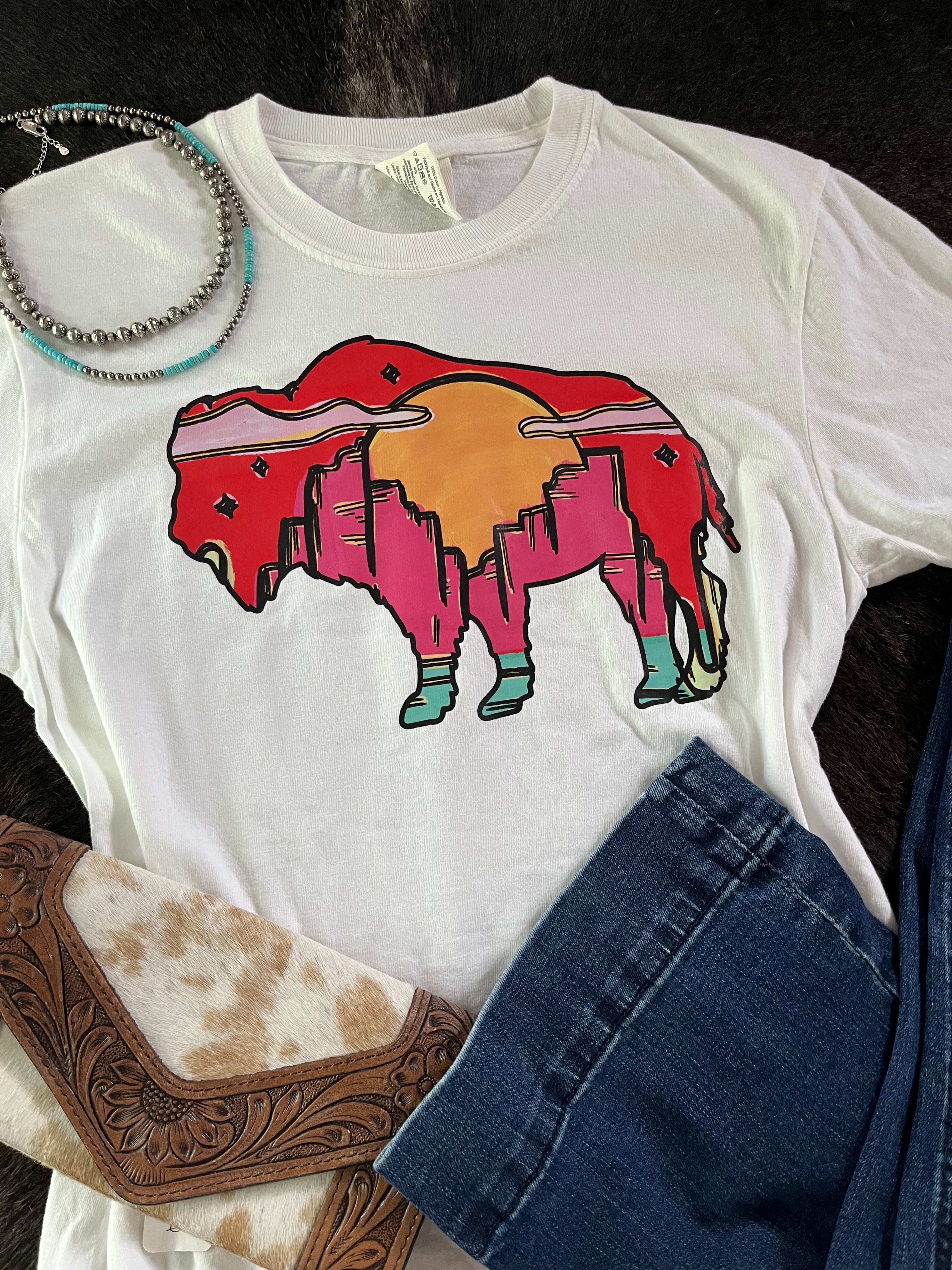 Buffalo Sunset Tee