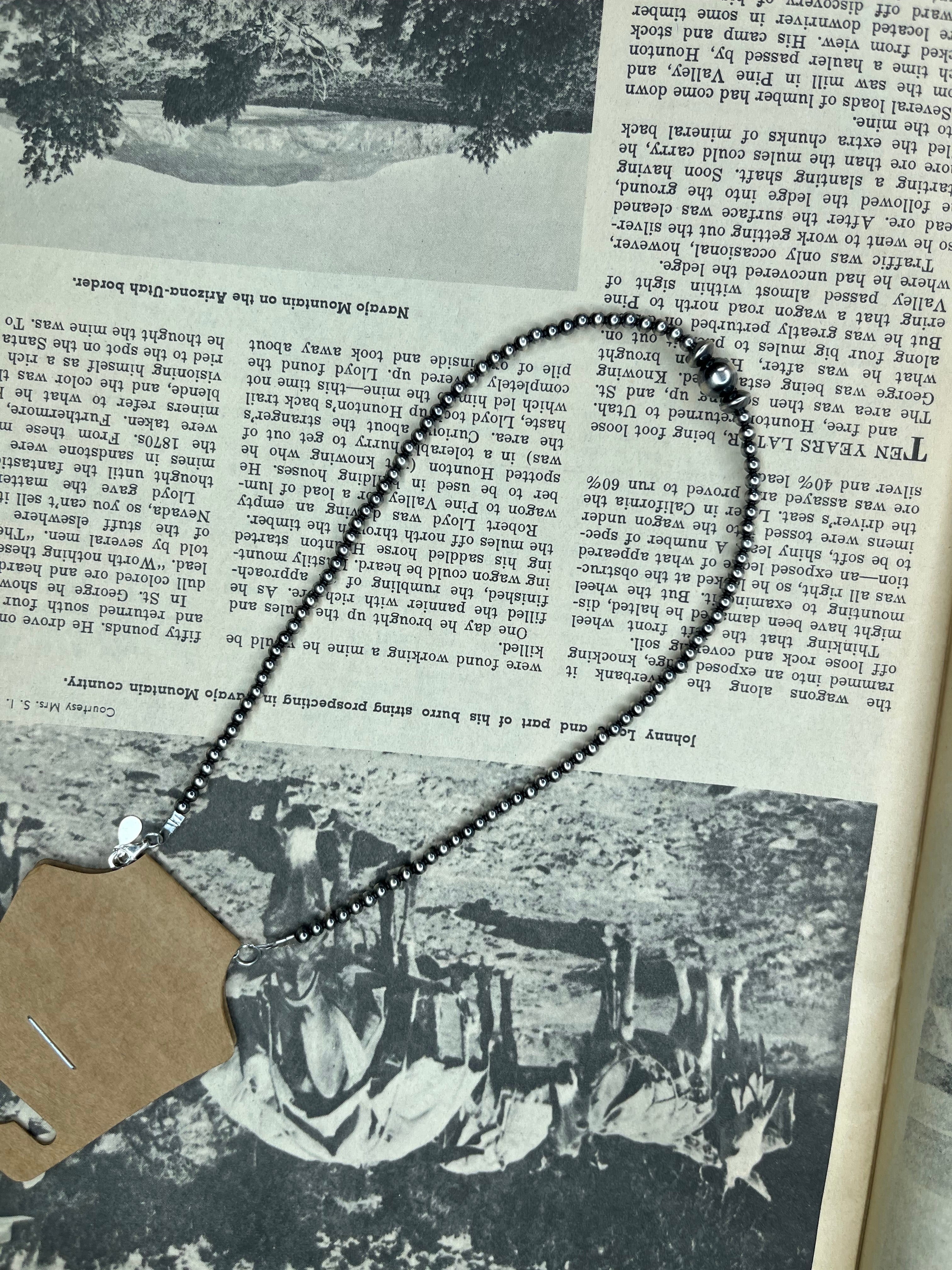 Genuine Sterling Silver Pearls with a Saucer Statement
