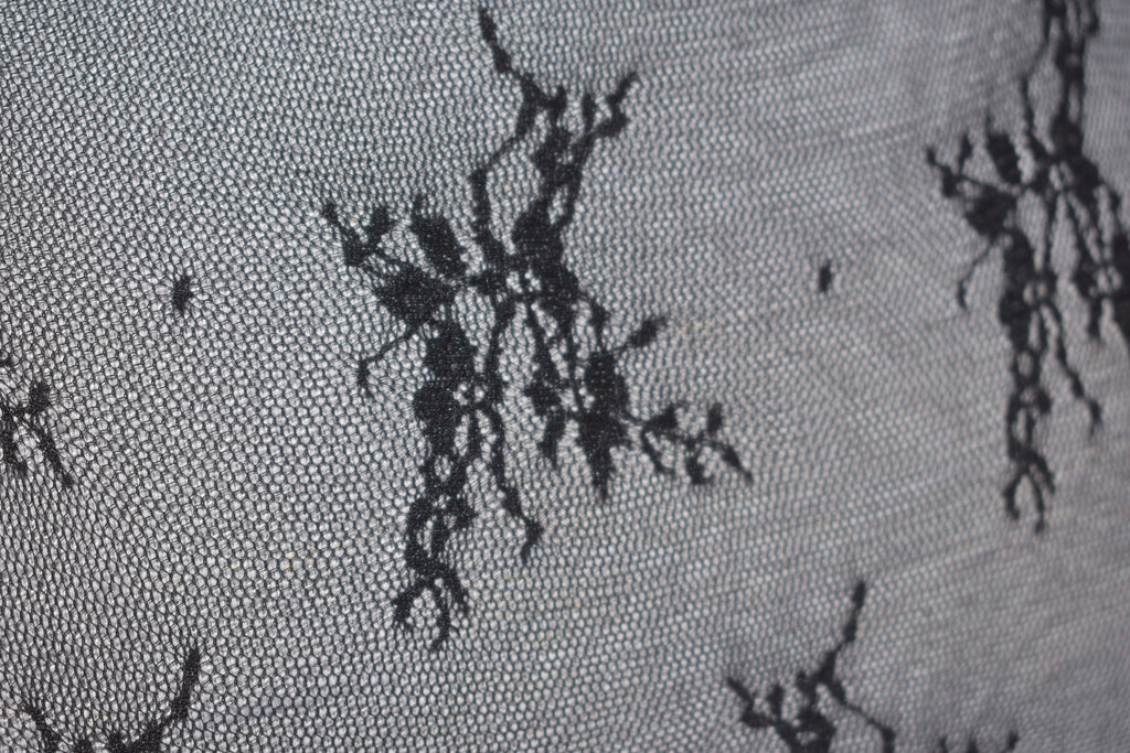 Black Lace Mesh Shirt