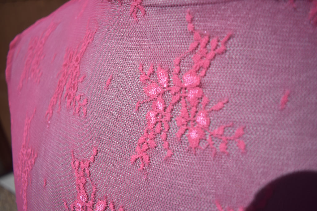 Pink Lace Mesh Shirt