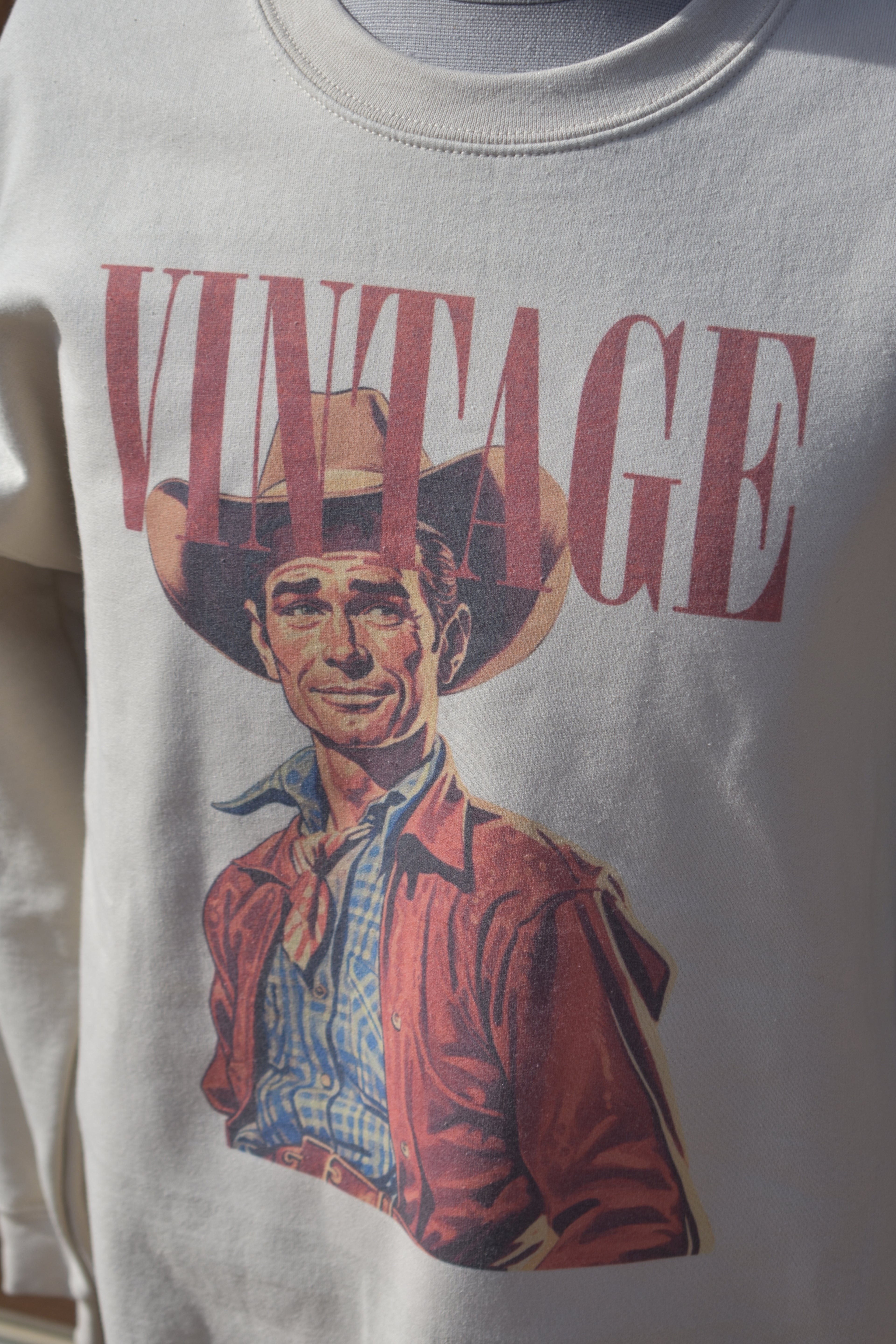 “Vintage” Cowboy Crewneck