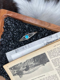 Small Genuine Sterling Silver and Kingman Turquoise Cuff