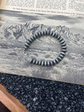 7.5” Faux Silver Saucer Bracelet