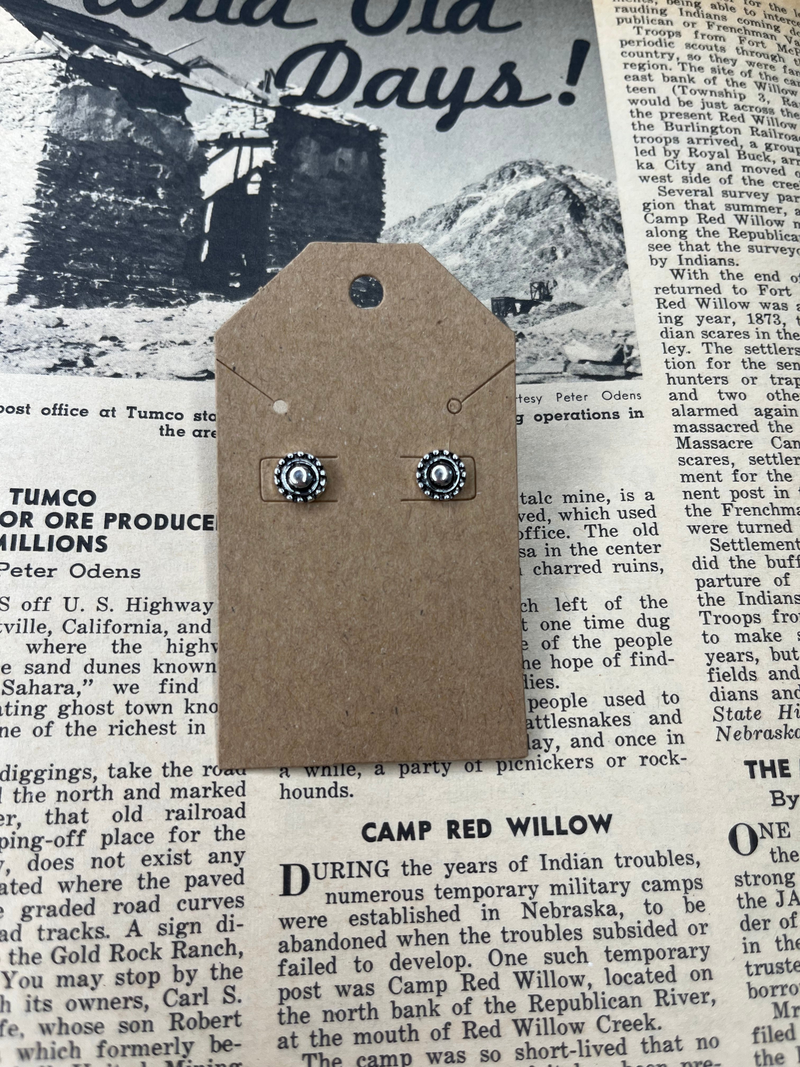 XSmall Faux Silver Studs