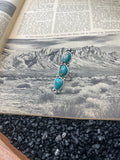 Detailed 3 Stone Faux Turquoise Ring