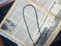 16” 4mm Faux Silver And Gemstone Necklace