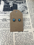 Tiny Faux Silver and Turquoise Cowboy Hat