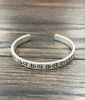 Faux Silver Boho Aztec Cuff Bracelet
