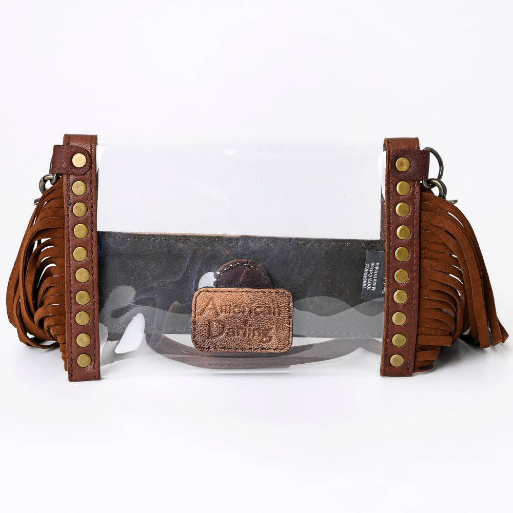 Clear Bag Genuine Western Leather Women Bag