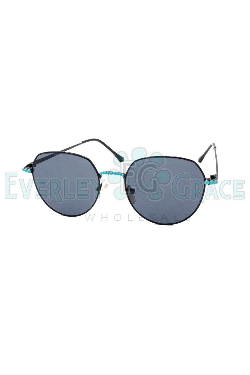 Turquoise Sunnies Round